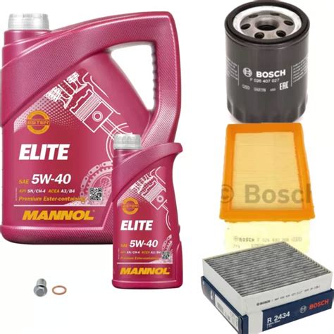 Bosch Inspection Set L Mannol Elite W Pour Puce Forfour Eur