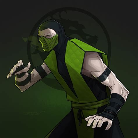 Reptile Mk Evgeny Yurichev Mortal Kombat Art Reptile Mortal