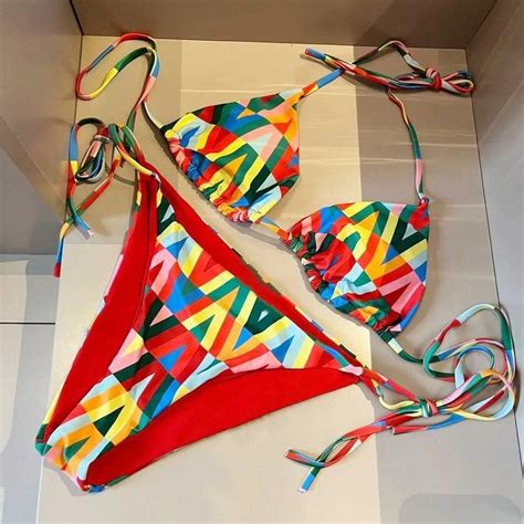 Luxury Brand Design 2025 Summer Swim Thong Swimsuit Set For Women Sexy