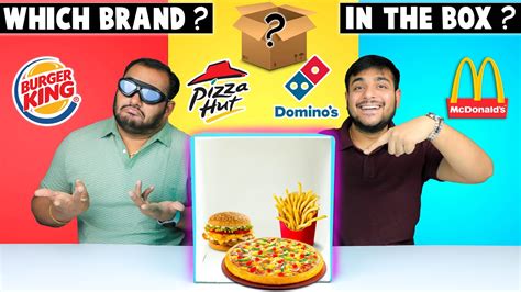 Which Food Brand In The Box Challenge Touch And Guess The Food Brand