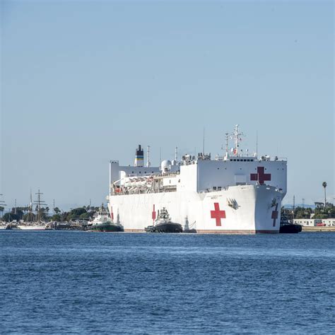 USNS Mercy Arrives In Los Angeles