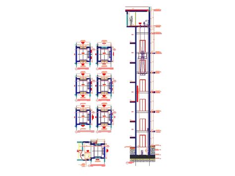 Detail Elevator Core In Autocad Cad Download 17838 Kb Bibliocad