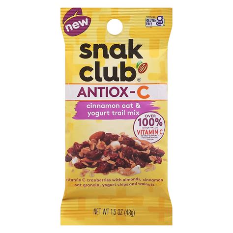 Snak Club Antiox C Cinnamon Oat And Yogurt Trail Mix 15 Oz 15 Oz Shipt