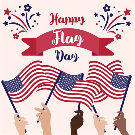 Happy Flag Day background template. Vector illustration of a background