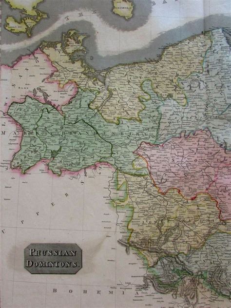 Prussia modern Germany Poland 1815 Thomson large map: (1815) Map ...