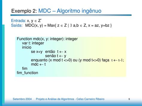 Ppt Projeto E An Lise De Algoritmos Powerpoint Presentation Free