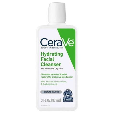 Cerave Hydrating Facial Cleanser For Normal To Dry Skin 87ml