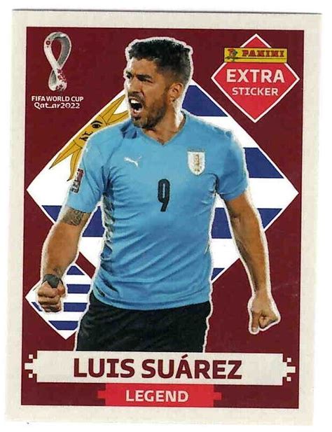 Panini Qatar World Cup Extra Pegatinas Legend Luis Suarez Base