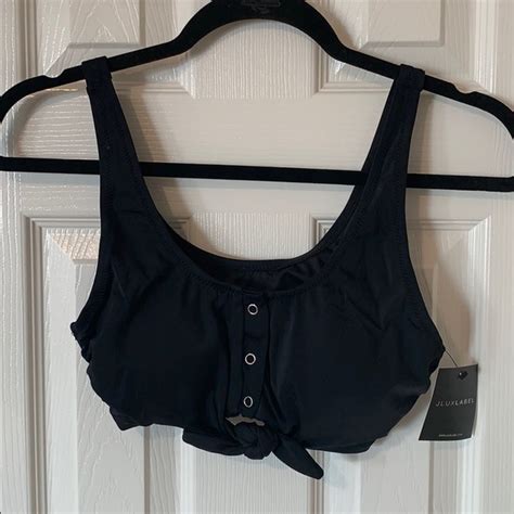Jluxlabel Swim Nwt Jluxlabel Black Anna Snap Bikini Swim Suit Poshmark
