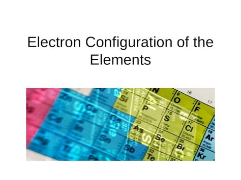 PPTX Electron Configuration Of The Elements DOKUMEN TIPS