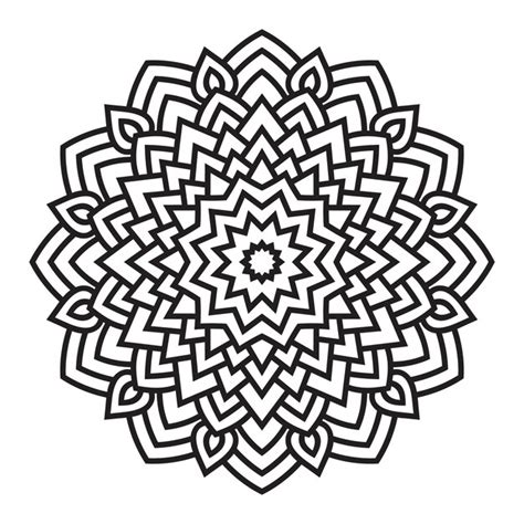 Mandala circular para decoração de tatuagem de henna mehndi vetor de