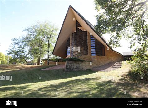 Iglesia frank lloyd wright arquitecto fotografías e imágenes de alta