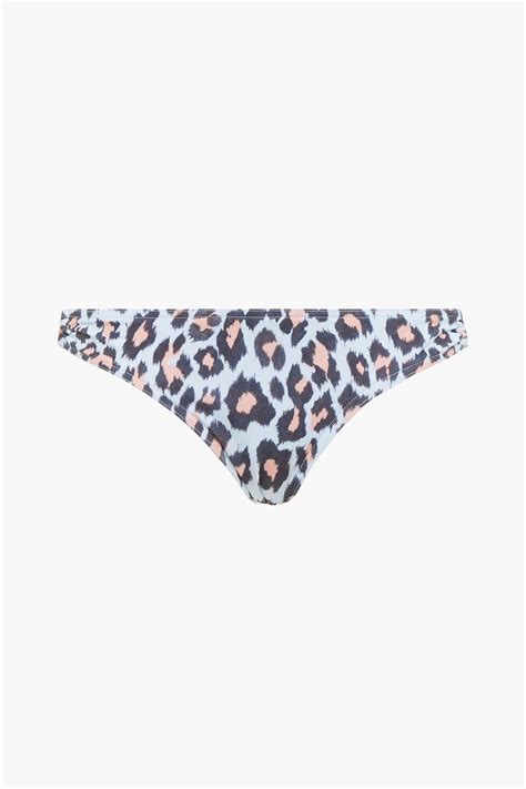 Zimmermann Separates Sculpt Link Leopard Print Low Rise Bikini Briefs