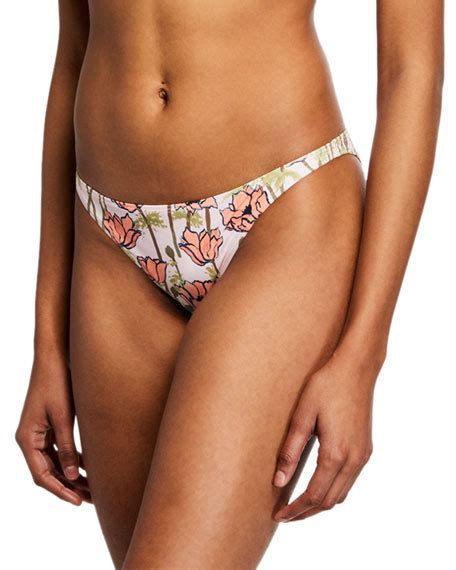 Tory Burch Printed Low Rise Hipster Bikini Bottom Bergdorf Goodman