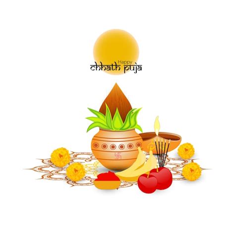 Premium Vector Happy Chhath Puja Traditional Puja Ceremony In India