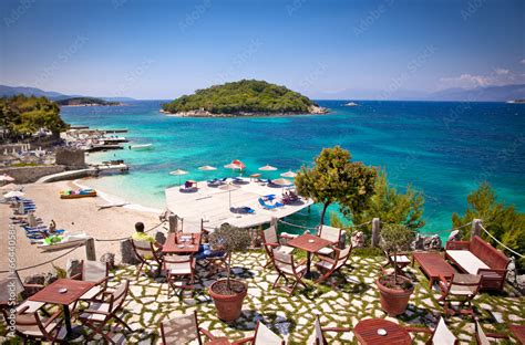 Beautiful Ksamil beach in Albania. Stock Photo | Adobe Stock