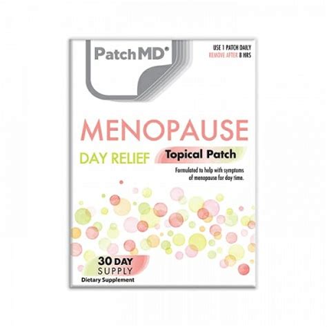 Patchmd Menopause Day Topical Patch Energy Womens Health