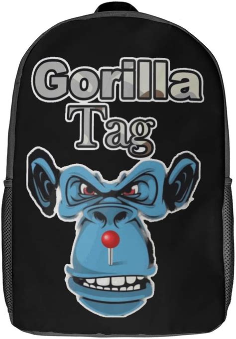 Gorilla Tag Backpack Funny Cartoon Monkey Bookbag Walmart