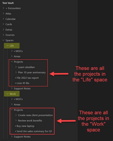 Projects List Based On Folder And Subfolder Contents Help Obsidian