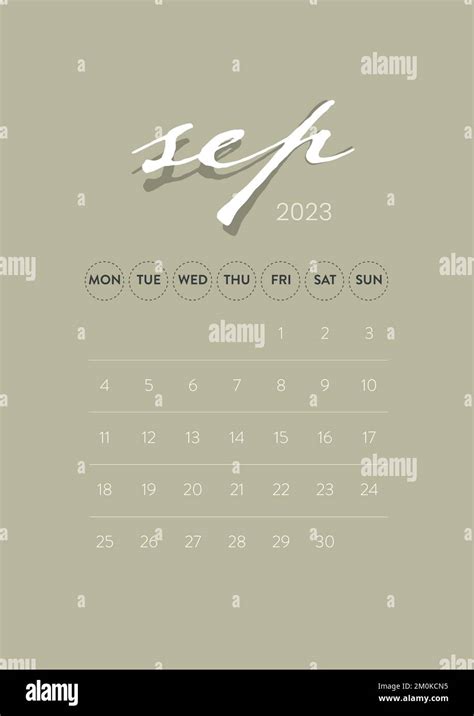 September 2023. Creative minimal business monthly 2023 Calendar ...