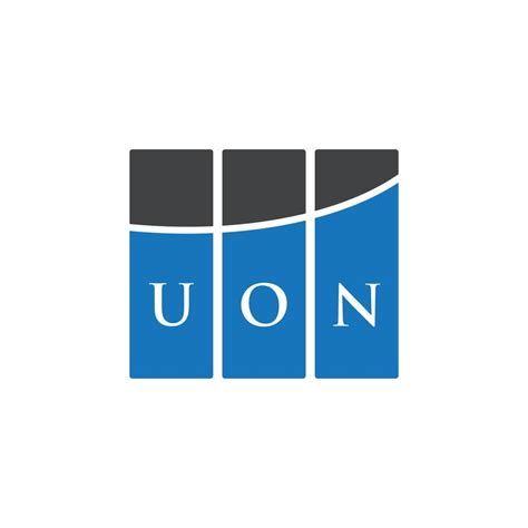 UON letter logo design on white background. UON creative initials ...