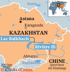 Au Kazakhstan Le Lac Balkhach Dispara T