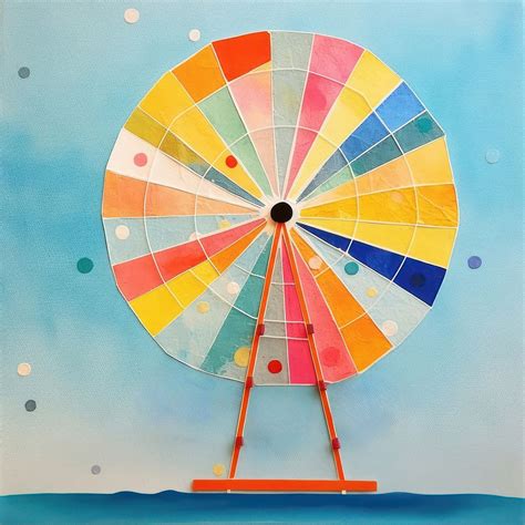 Ferris wheel painting art transportation. | Free Photo Illustration ...