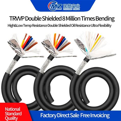 CNC Shielded Sheathed Cable 24 20 18 17 15 13 AWG TRVVP 2 3 4 5