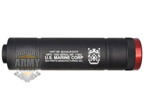 SILENCIADOR 140 X 34 MM LISO SEA AIRSOFT PARTS Army Airsoft