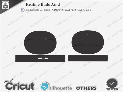 Realme Buds Air Skin Template Vector Armobileskin