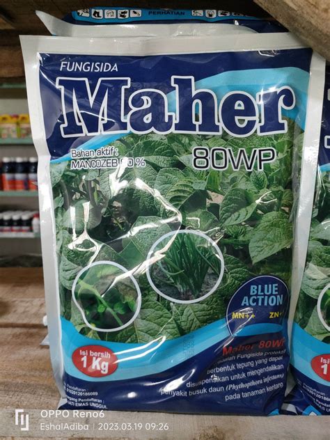 FUNGISIDA MAHER 80 Wp1 KG BIRU TERBARU Mancozeb Biru Mankozeb Biru 80