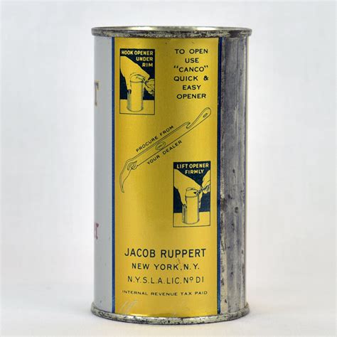 Lot Detail Jacob Ruppert Knickerbocker Beer Flat Top Oi Beer Can