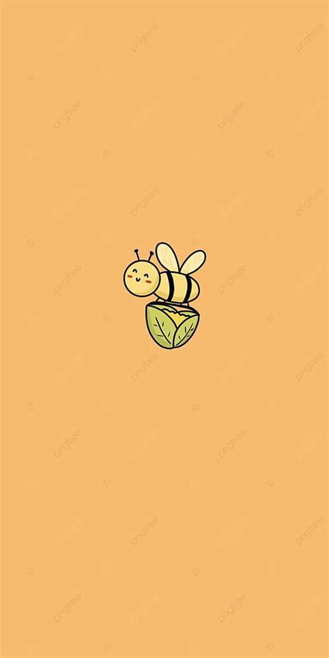 Hand Drawn Cute Bee Brings Honey Background Wallpaper Image For Free Download - Pngtree