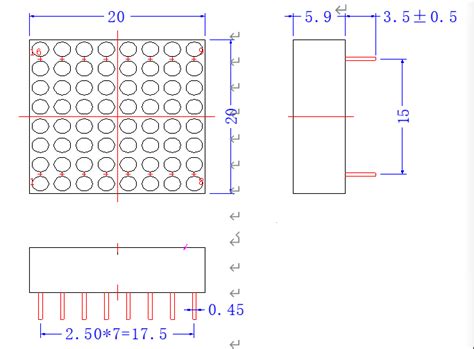 led dot matrix 8x8 display