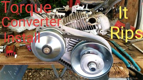 Minibike DB30 Torque Converter Install Predator 212 YouTube