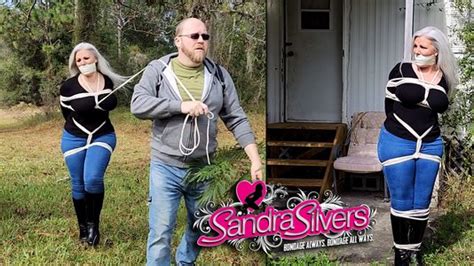 2980 Sandra Silvers And Ben MILF Hiker Taken Out In The Wild Dragged In Rope Restraints To