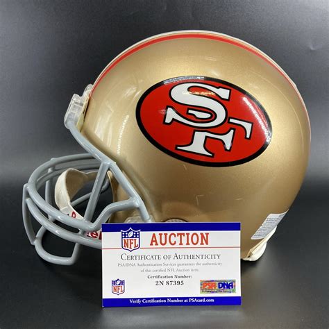 Nfl Auction Legends 49ers Joe Montana Signed Authentic Proline Helmet