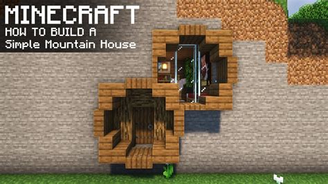 Minecraft How To Build A Simple Mountain House Minecraft Builders