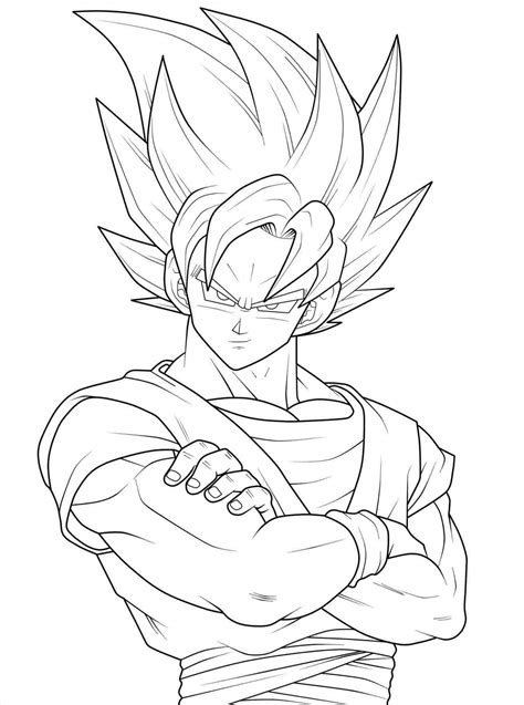 Goku Sketch Step By Step At Paintingvalley Explore Collection Of