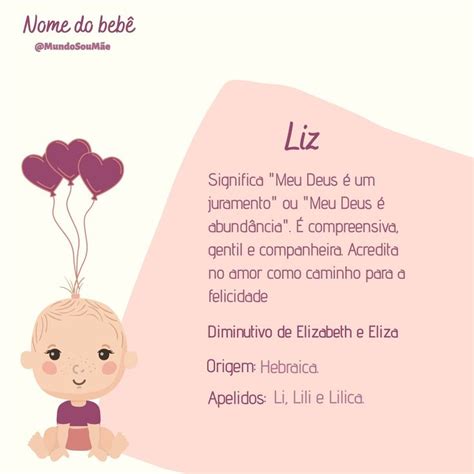 Nome Do Beb Significado Do Nome Liz Significados Dos Nomes