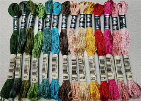 14 Dmc Rayon Embroidery Floss All Different 14 Skeins Nos Cotton E Ebay