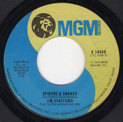 Jim Stafford – Spiders & Snakes (1973, Vinyl) - Discogs