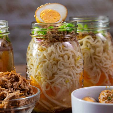 Mason Jar Pulled Pork Ramen Three Aussie Farmers