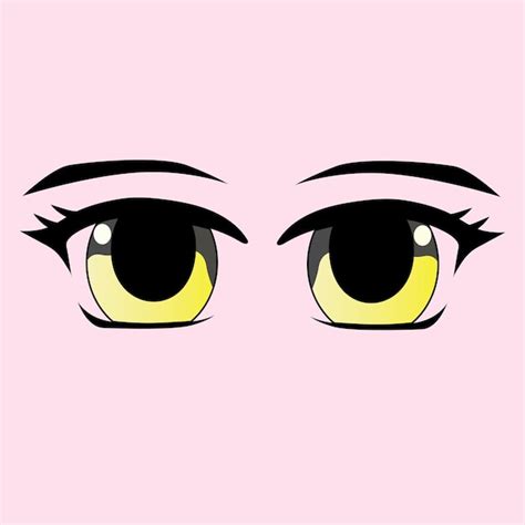 Premium Vector Pink Yellow Female Eye Vector Illustration