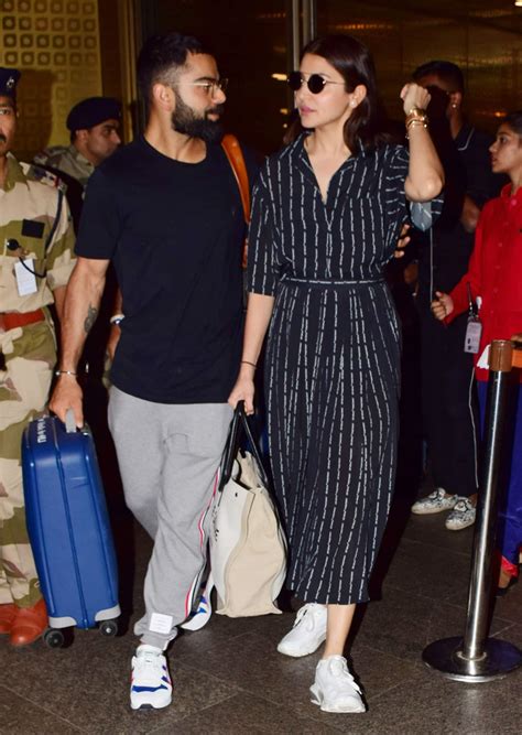 Photo Gallery: Virat Kohli, Anushka Sharma and Hardik Pandya touch down ...