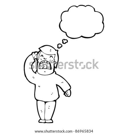 Man Listening Carefully Cartoon Stock Vector Illustration 86965834 : Shutterstock