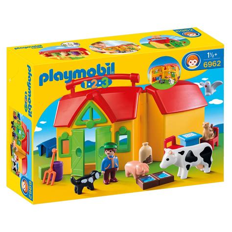 Ferme Transportable Avec Animaux Playmobil La Grande R Cr