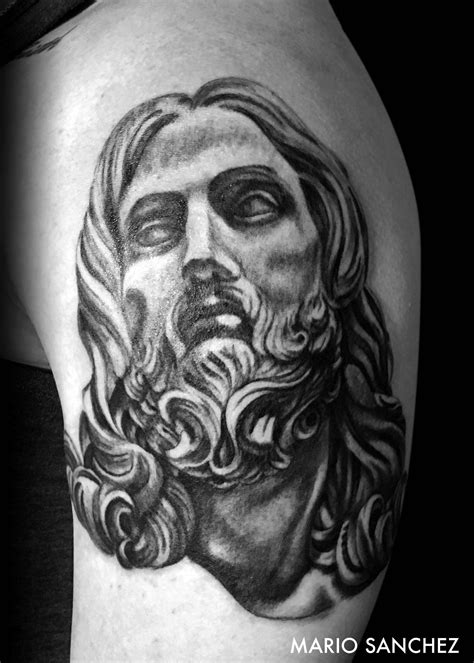 Black and grey Jesus tattoo | Traditional tattoo art, Jesus tattoo design, Jesus tattoo on arm