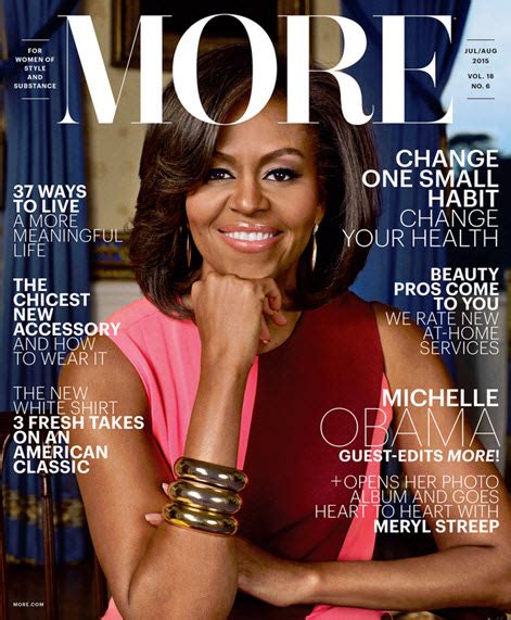 Michelle Obama Covers More Magazine As Guest Editor For Latest Issue