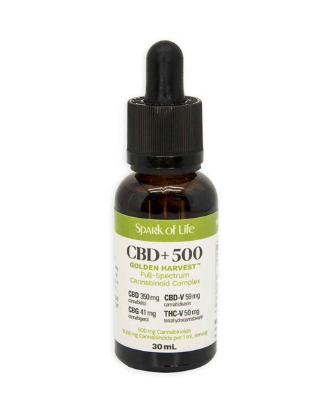 Full Spectrum Cbd Tincture 500mg Cbd Spark Of Life Bulk Buddy